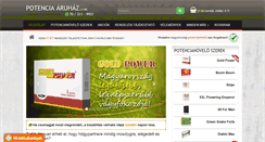 Desktop Screenshot of potenciaaruhaz.com