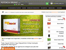 Tablet Screenshot of potenciaaruhaz.com